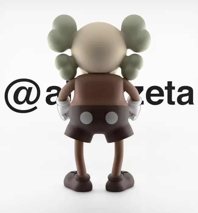 Kaws Bounty Hunters Textured Low-poly 3D model_19