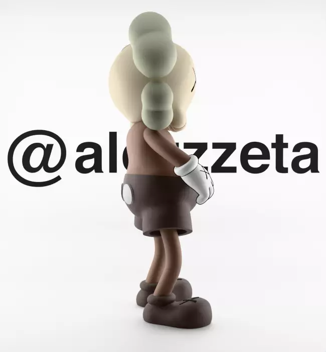 Kaws Bounty Hunters Textured Low-poly 3D model_27