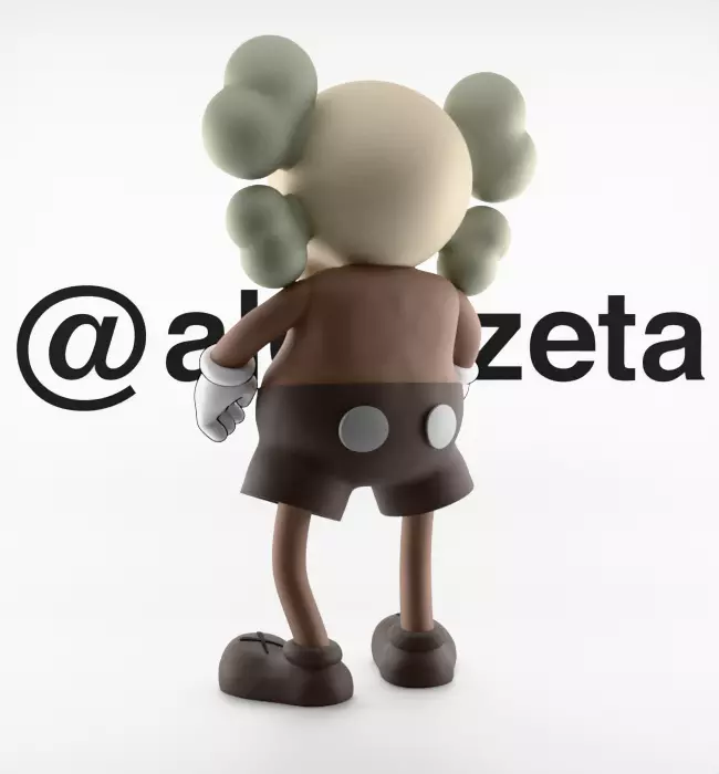 Kaws Bounty Hunters Textured Low-poly 3D model_16