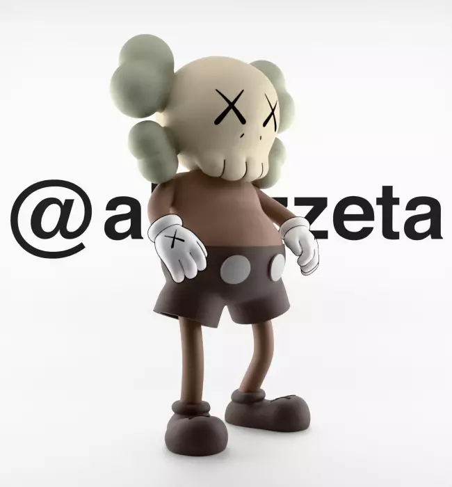 Kaws Bounty Hunters Textured Low-poly 3D model_33