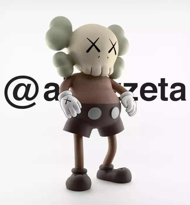 Kaws Bounty Hunters Textured Low-poly 3D model_34