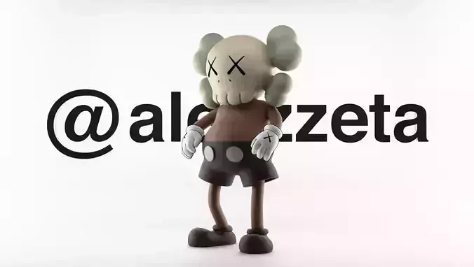 Kaws Bounty Hunters Textured Low-poly 3D model Kaws Bounty Hunters Textured Low-poly 3D model