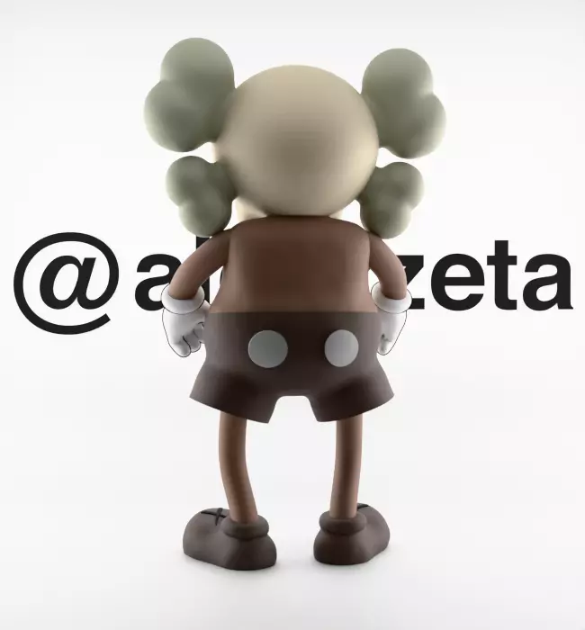 Kaws Bounty Hunters Textured Low-poly 3D model_18