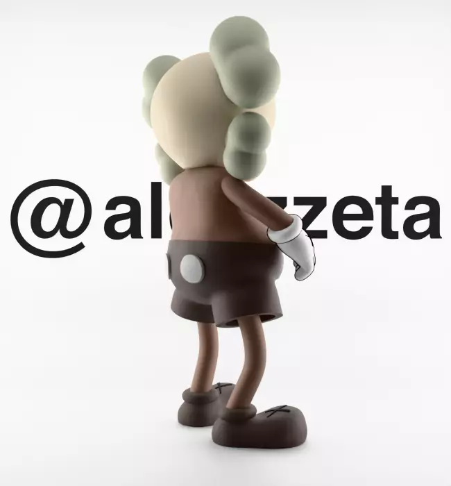 Kaws Bounty Hunters Textured Low-poly 3D model_25