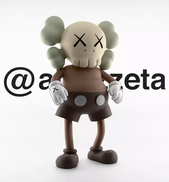Kaws Bounty Hunters Textured Low-poly 3D model_35