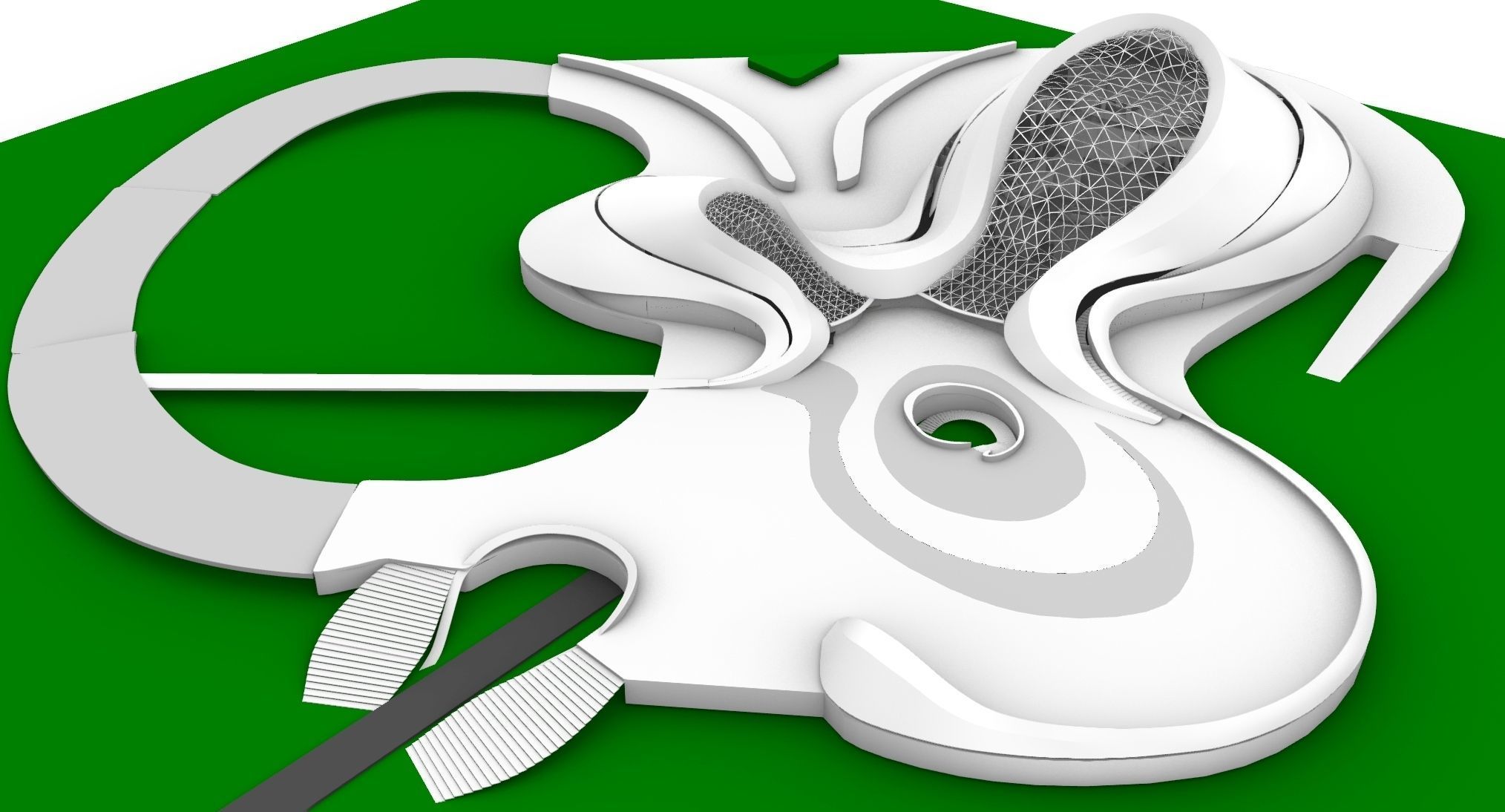 Harbin Opera House 3D model_1