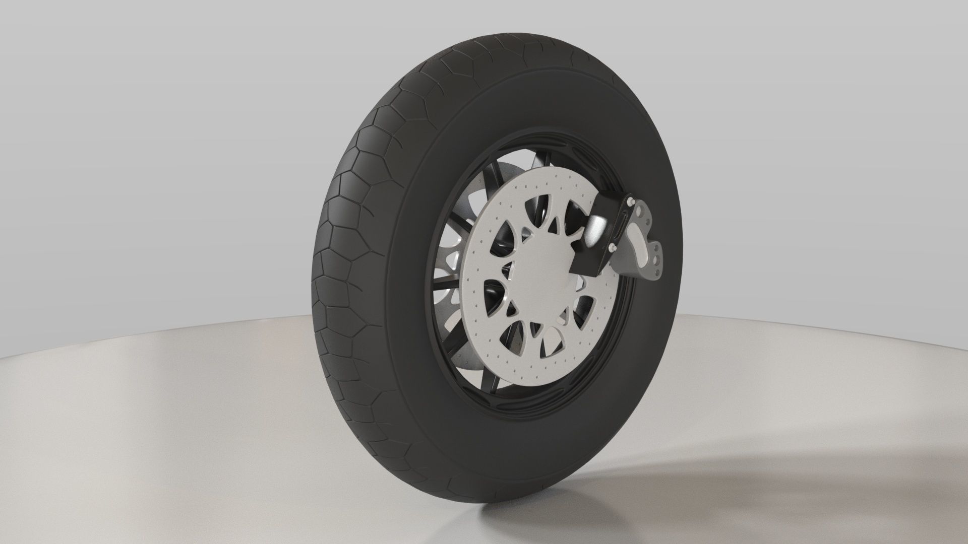 Motorcycle Tyre 3D model_1