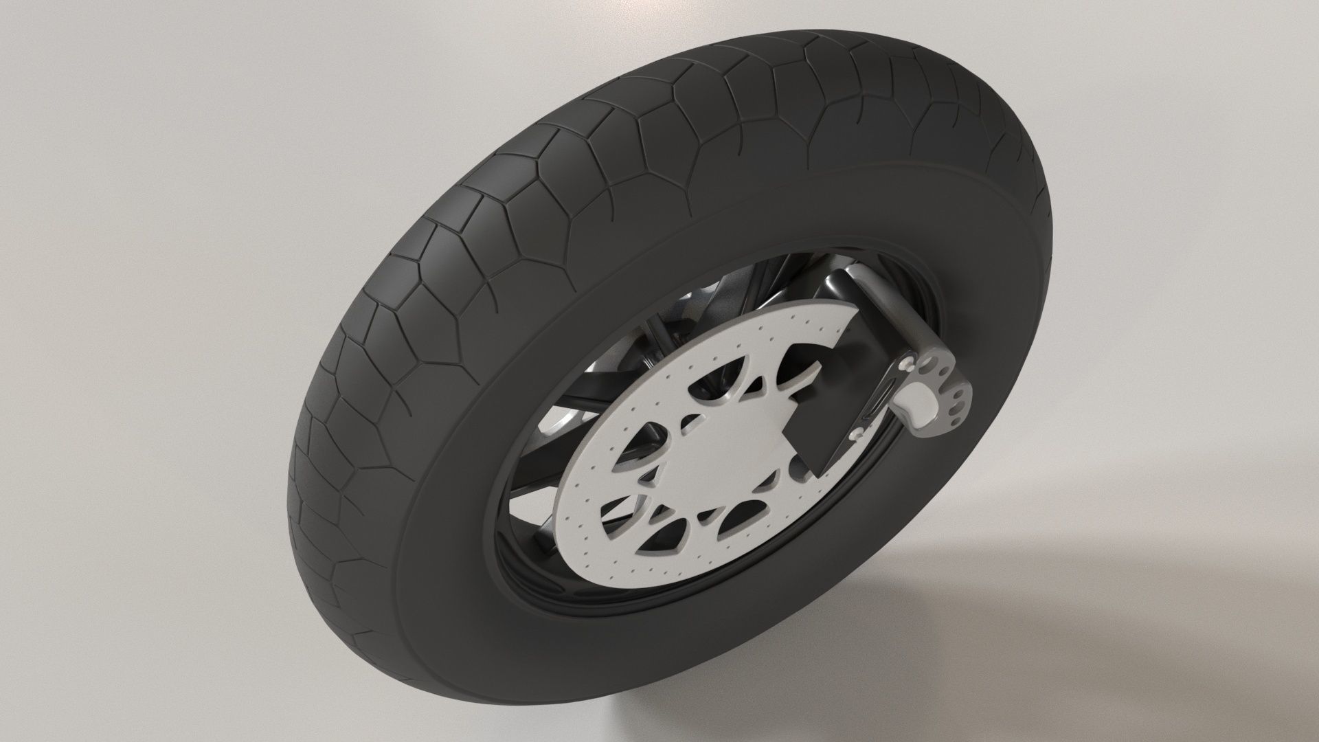 Motorcycle Tyre 3D model_7