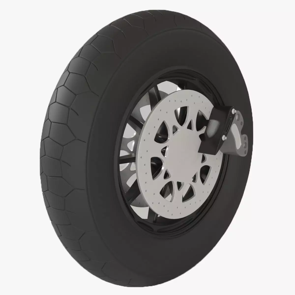 Motorcycle Tyre 3D model_0