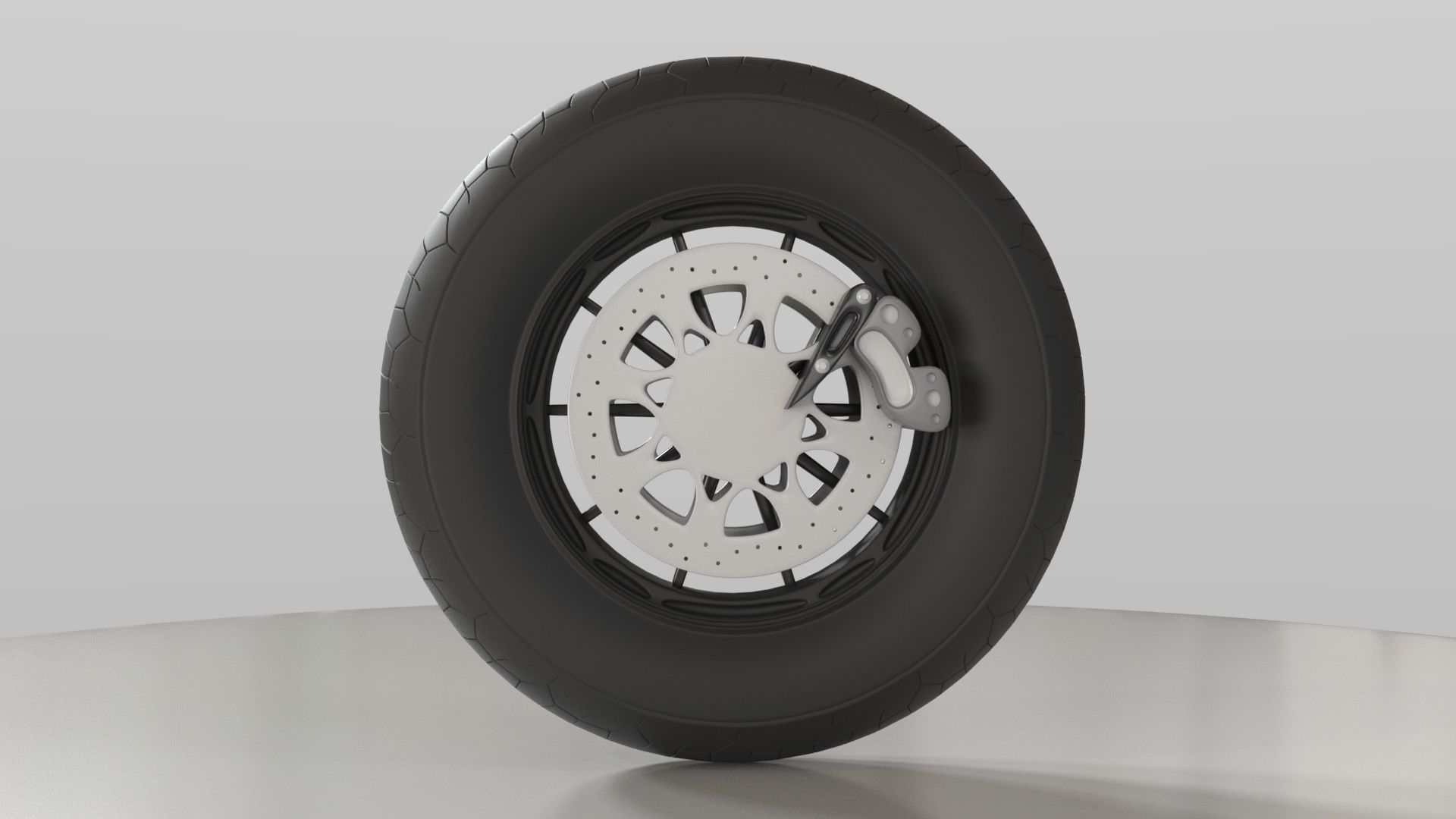 Motorcycle Tyre 3D model_4