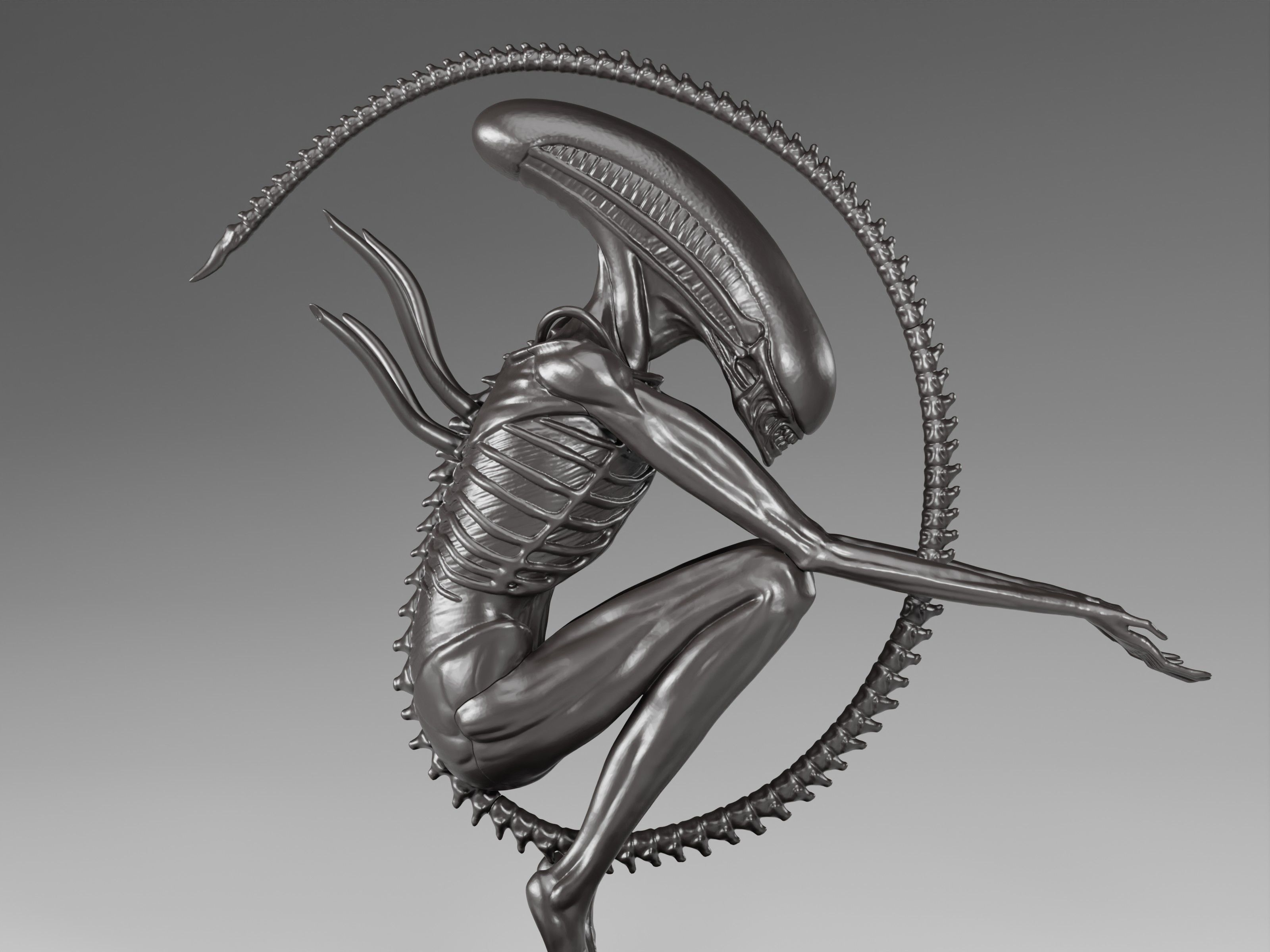 Alien protomorph 3D model 3D printable | CGTrader