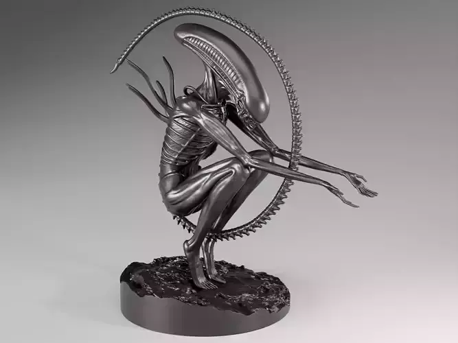 Alien praetomorph 3D print model