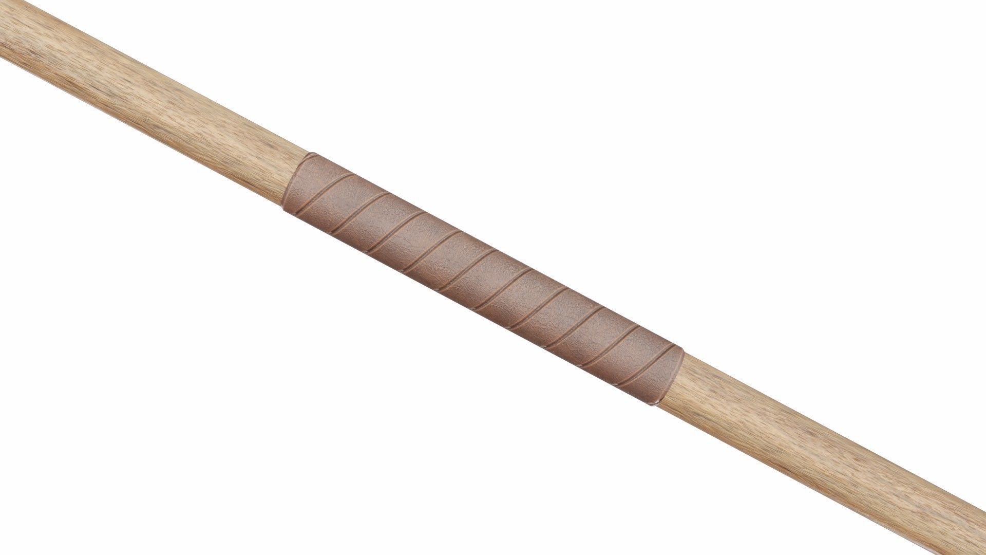 Double poleax Low-poly 3D model_3