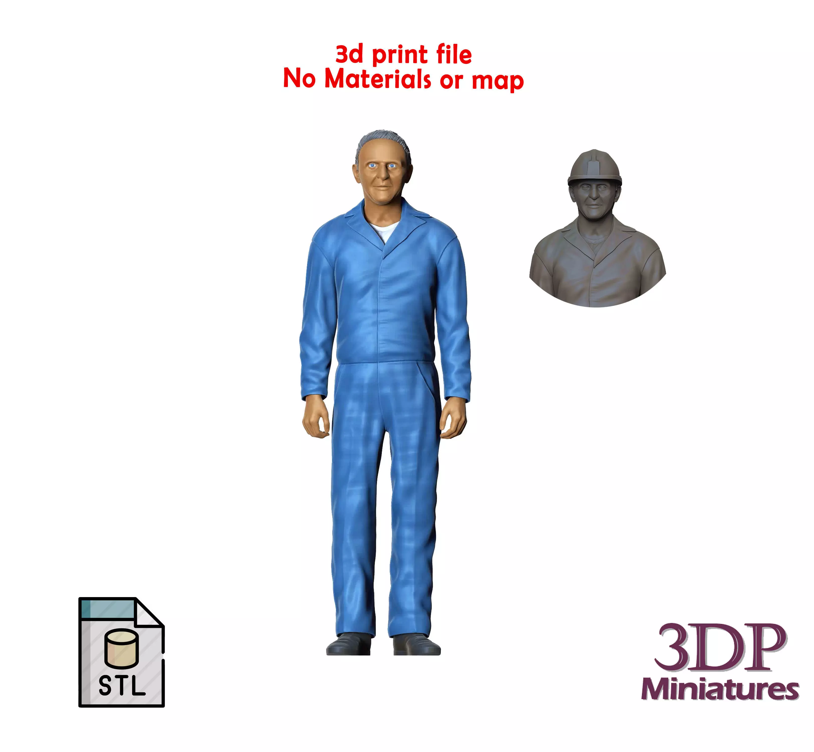 The Silence of the Lambs Anthony Hopkins 3D print model_0