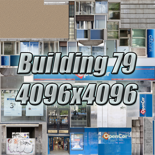 Building Collection 77-80 Low-poly 3D model_44