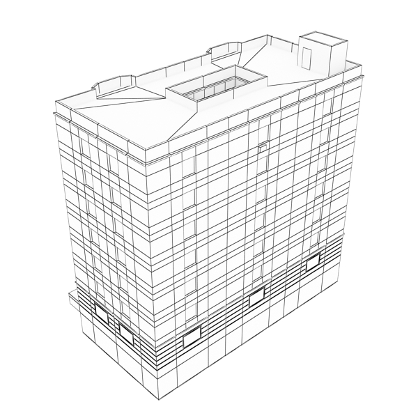 Building Collection 77-80 Low-poly 3D model_46