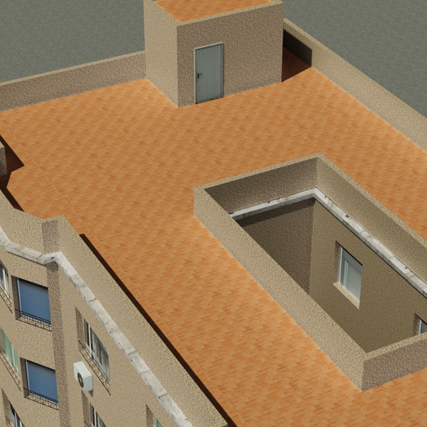 Building Collection 77-80 Low-poly 3D model_40