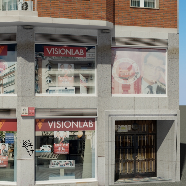 Building Collection 77-80 Low-poly 3D model_7