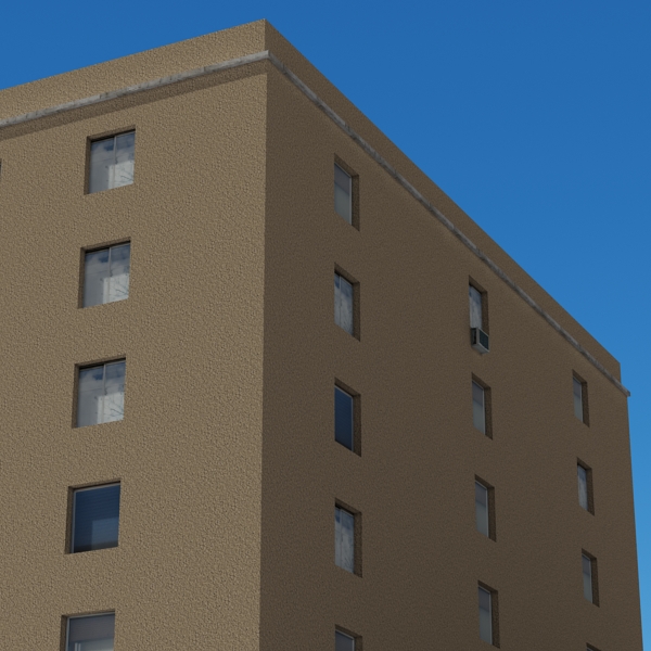 Building Collection 77-80 Low-poly 3D model_41