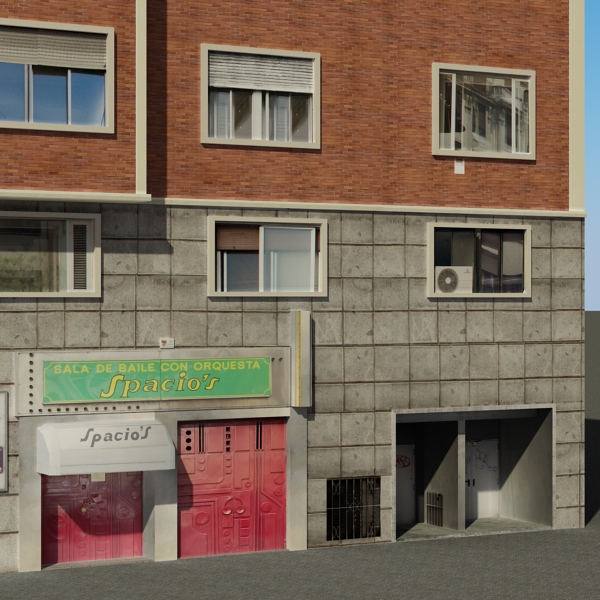 Building Collection 77-80 Low-poly 3D model_53