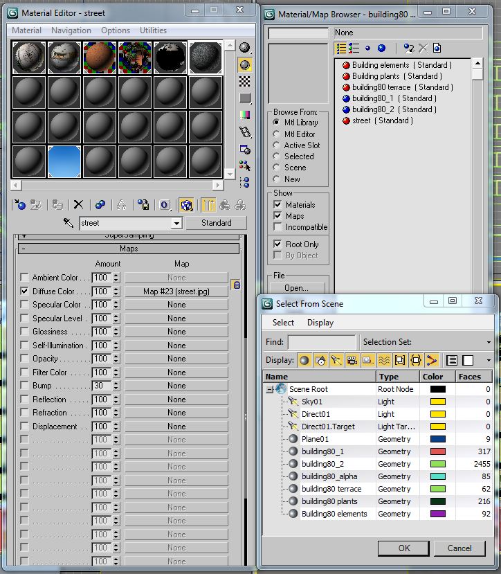 Building Collection 77-80 Low-poly 3D model_59