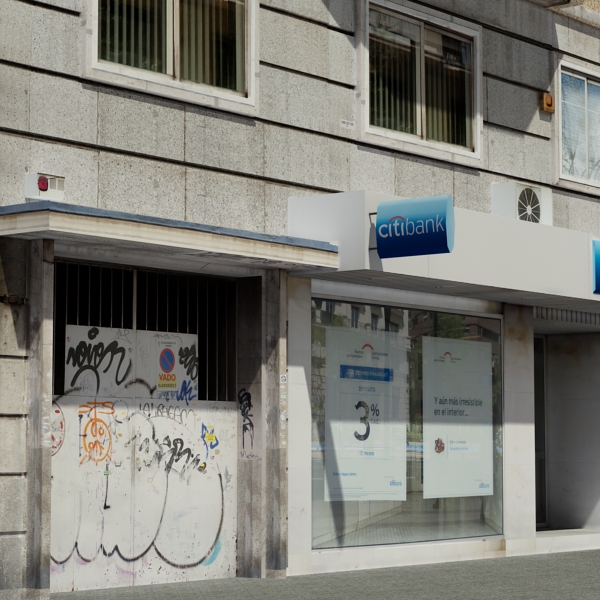 Building Collection 77-80 Low-poly 3D model_38