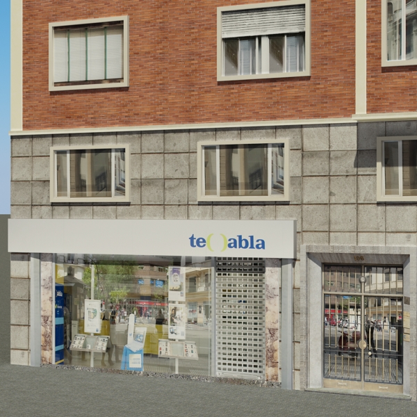 Building Collection 77-80 Low-poly 3D model_52