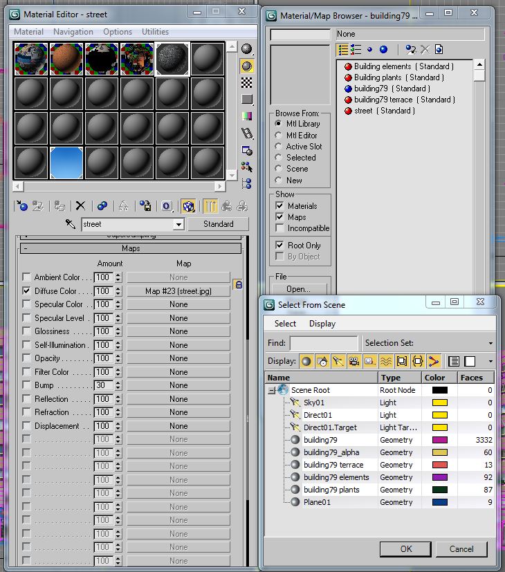 Building Collection 77-80 Low-poly 3D model_43