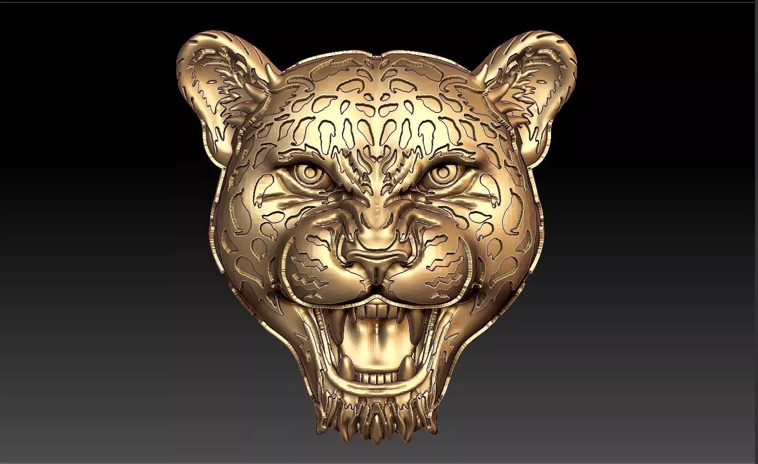 TIGER PENDENT 3D print model_0