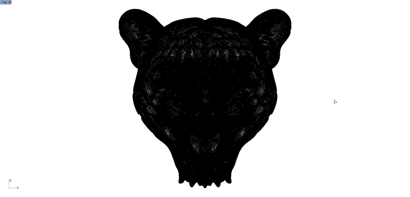 TIGER PENDENT 3D print model_5