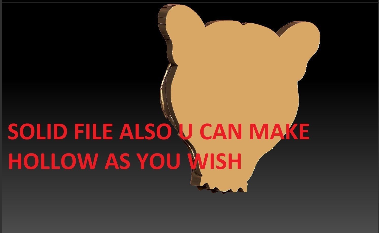 TIGER PENDENT 3D print model_10