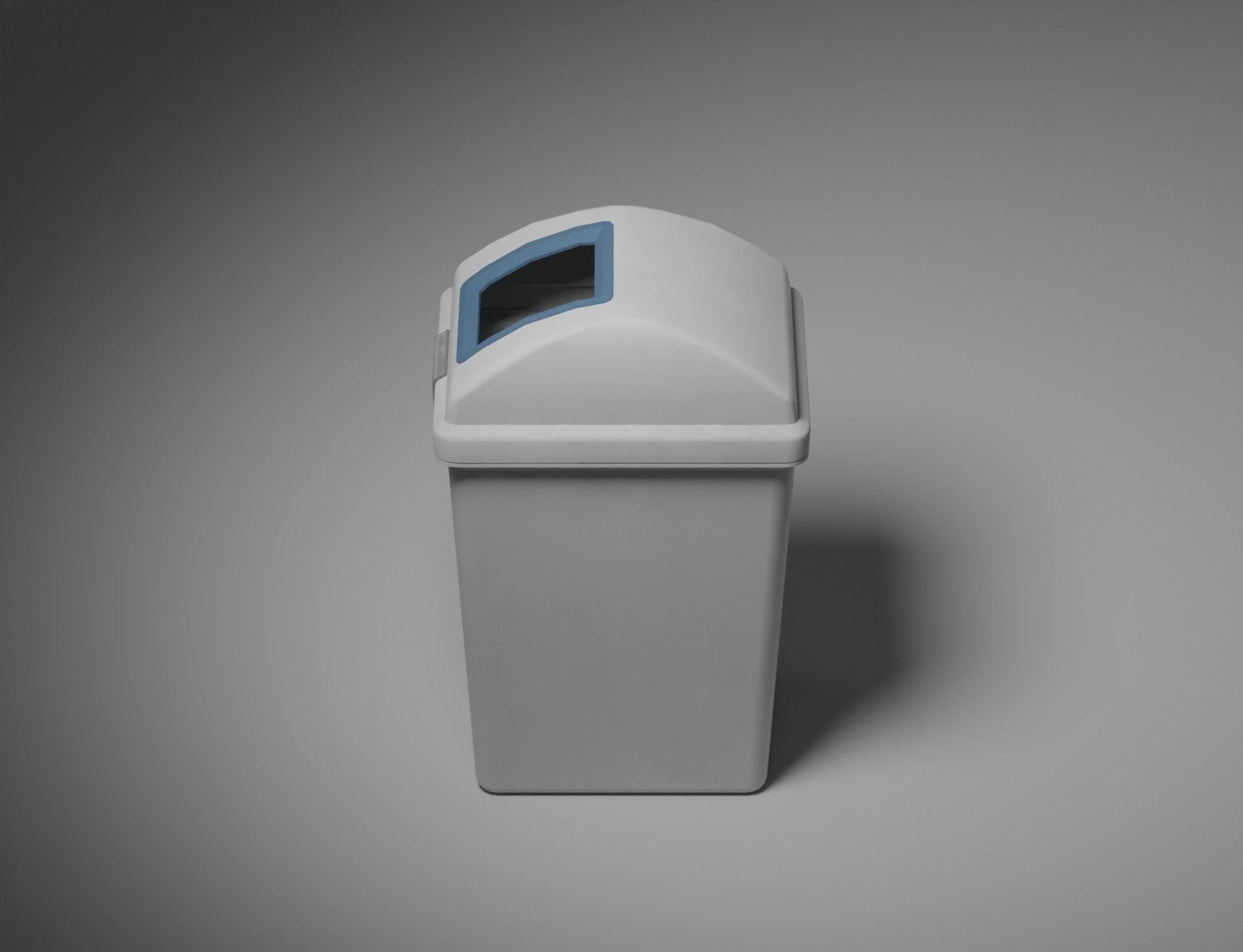 Low-Poly 2Color Dust Box Low-poly 3D model_12