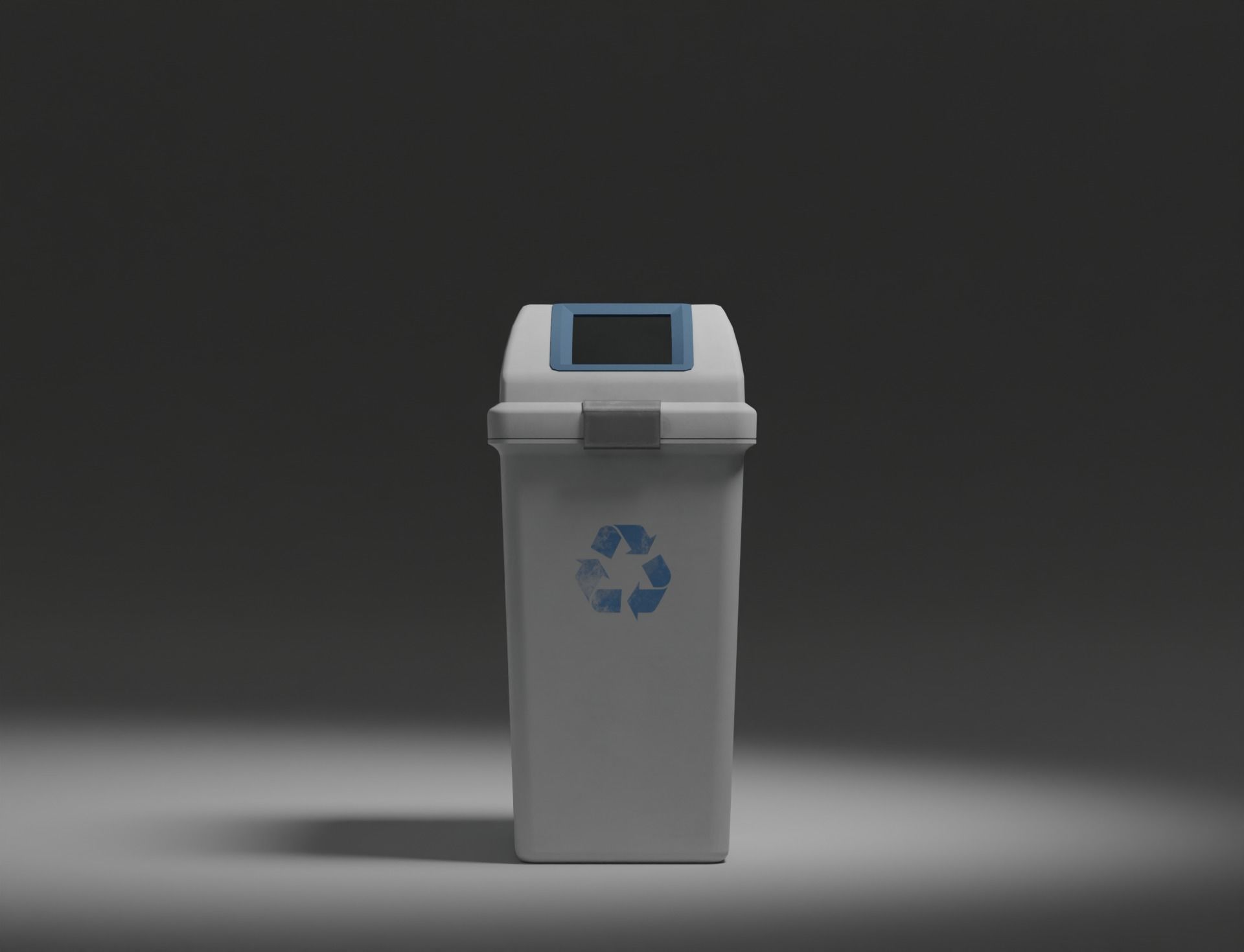 Low-Poly 2Color Dust Box Low-poly 3D model_8