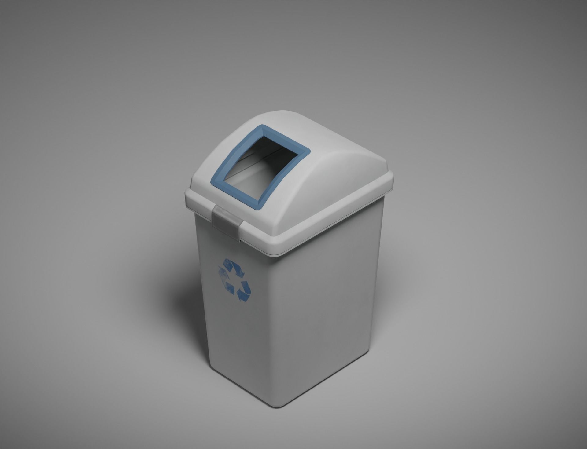 Low-Poly 2Color Dust Box Low-poly 3D model_11