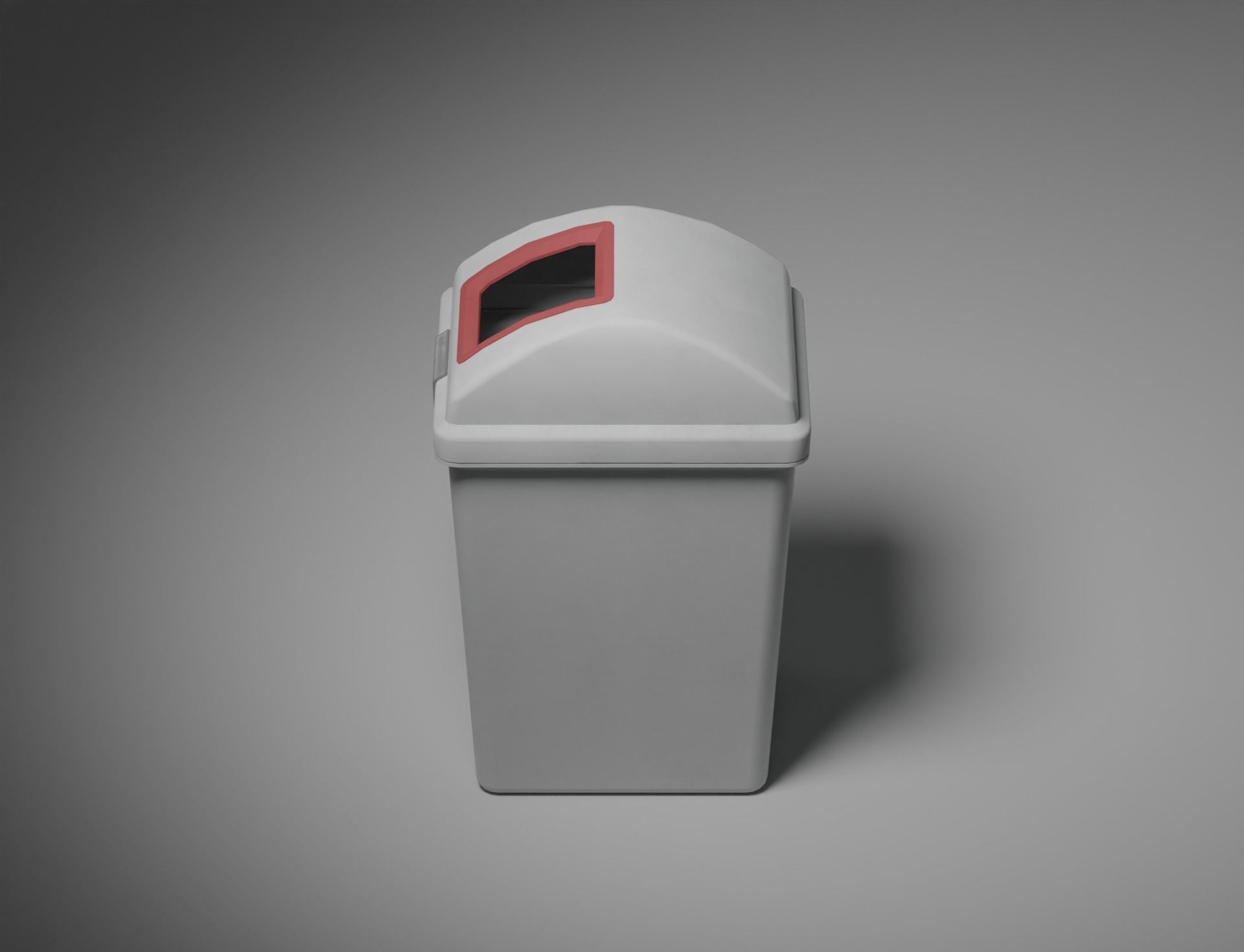 Low-Poly 2Color Dust Box Low-poly 3D model_7