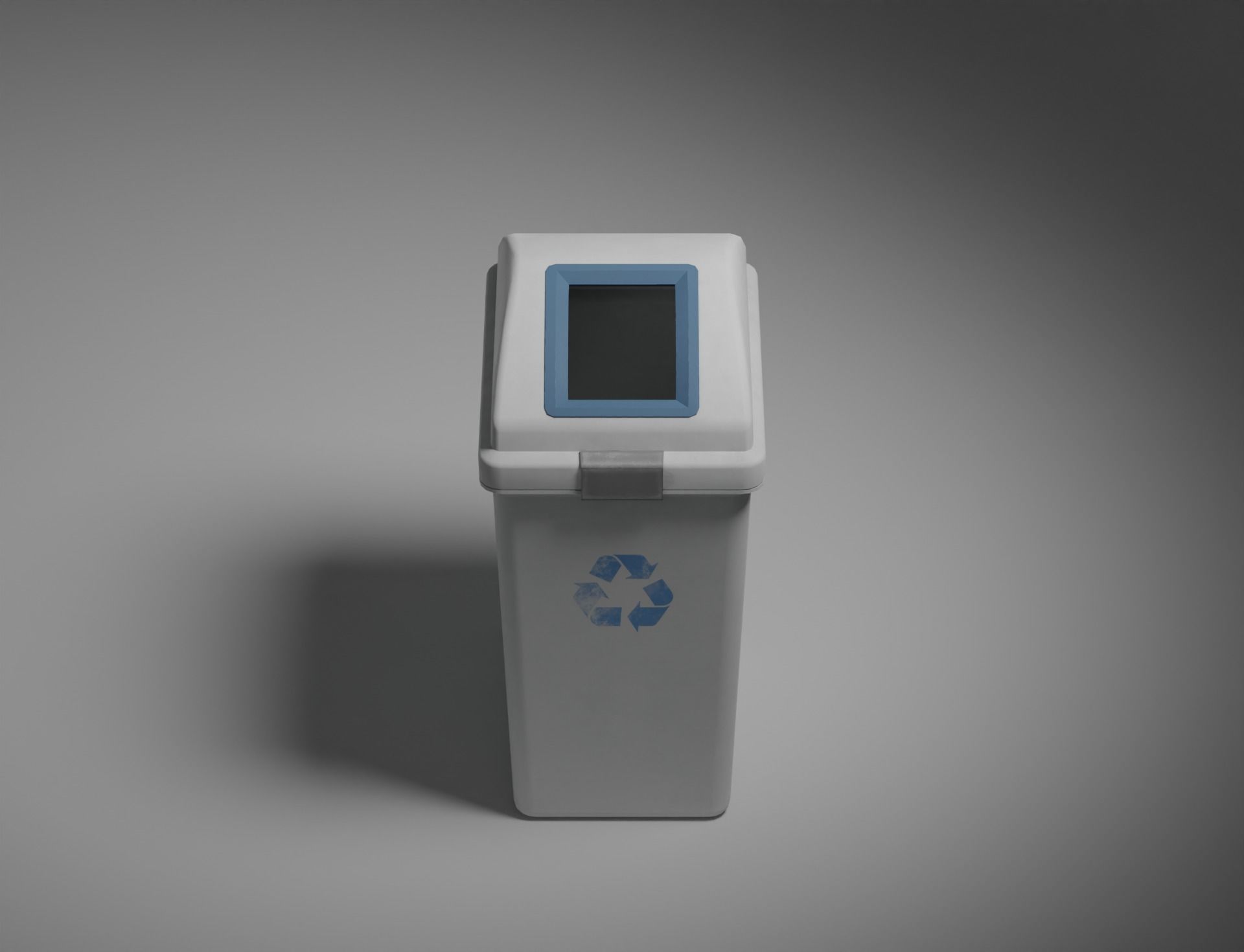 Low-Poly 2Color Dust Box Low-poly 3D model_10