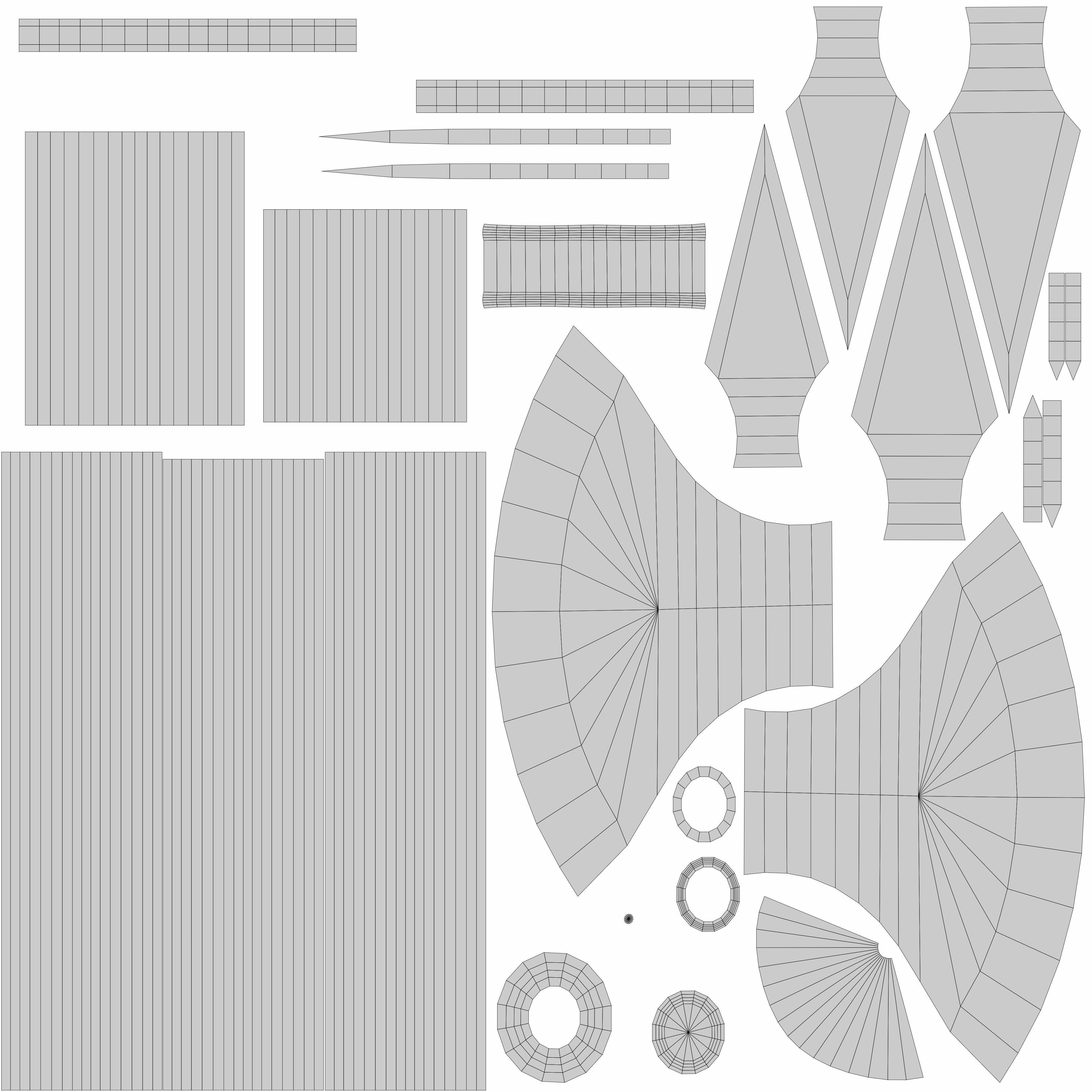 Halberd 03 Low-poly 3D model_8