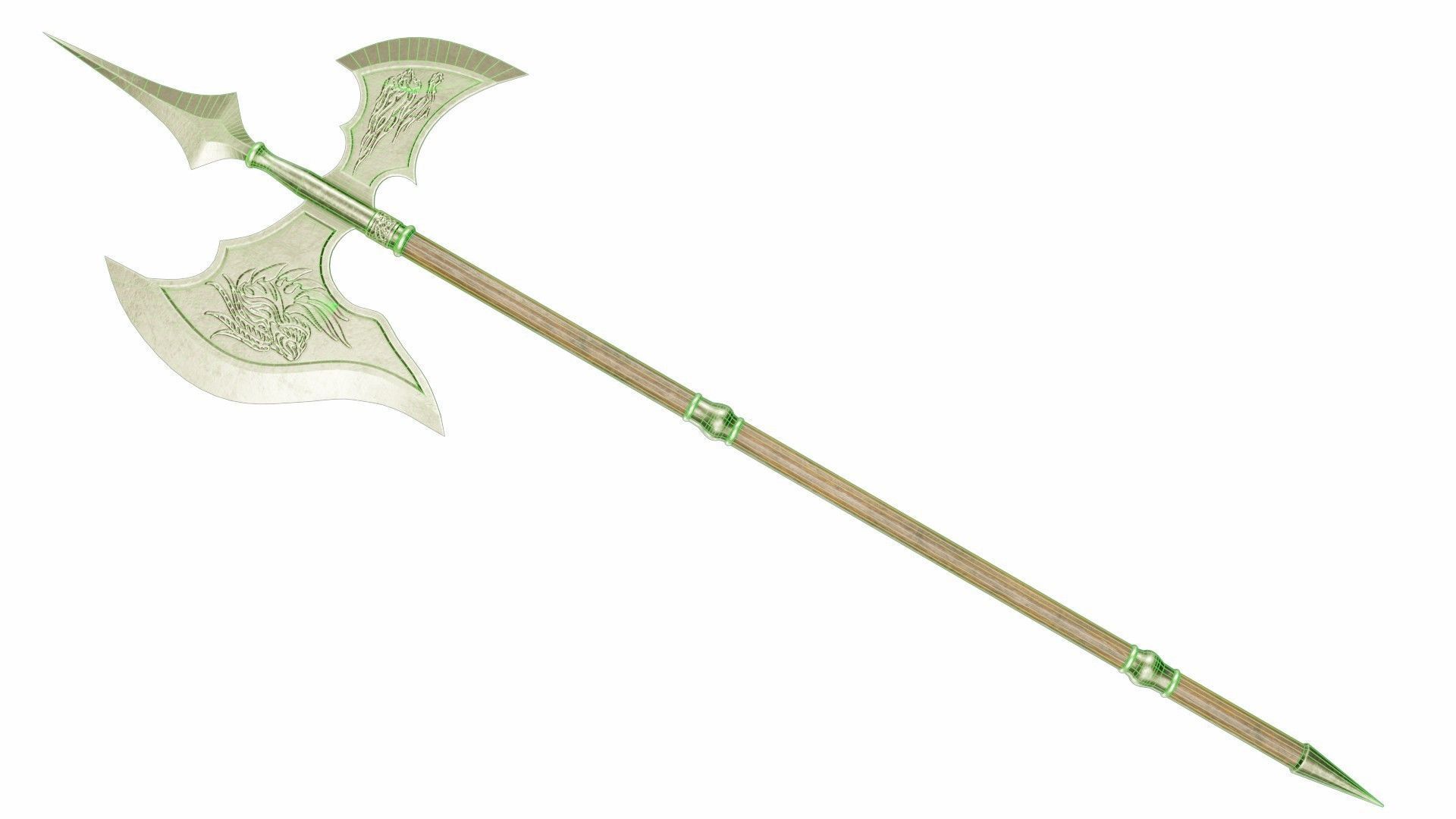 Halberd 06 3D model_5