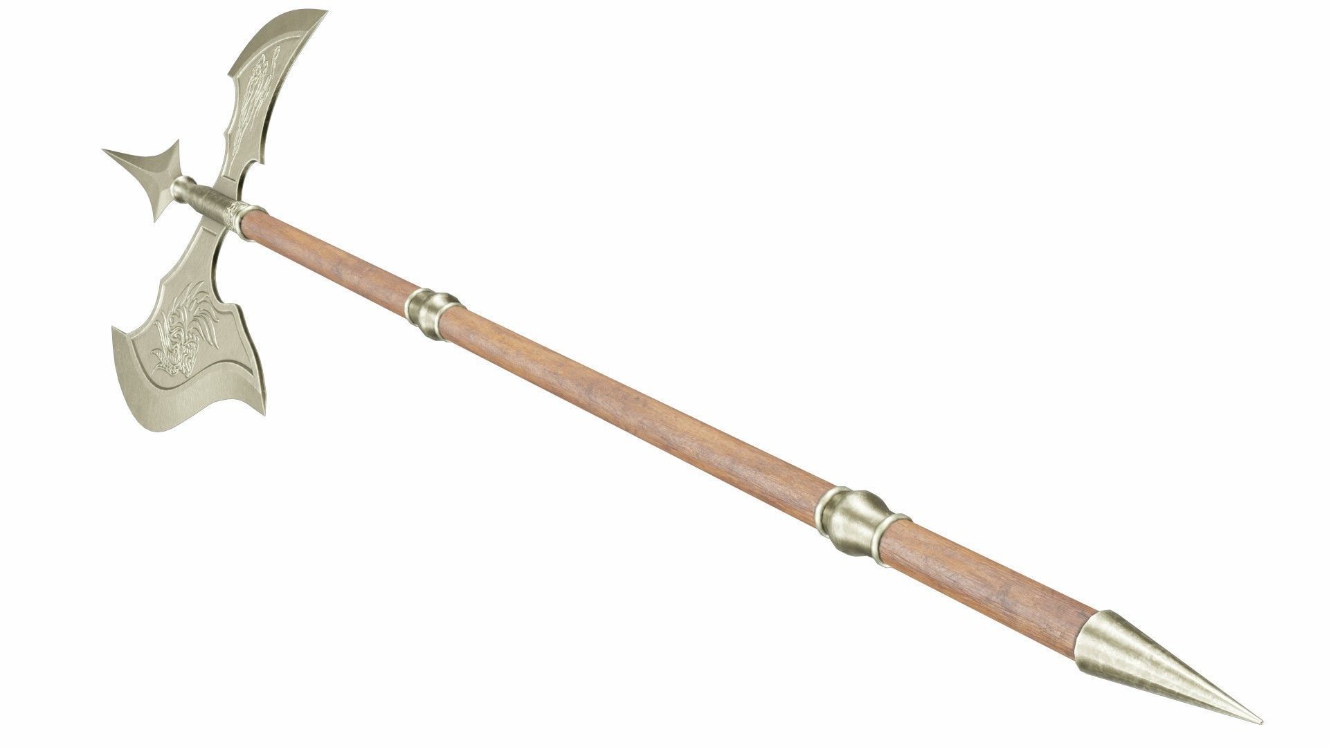 Halberd 06 3D model_4