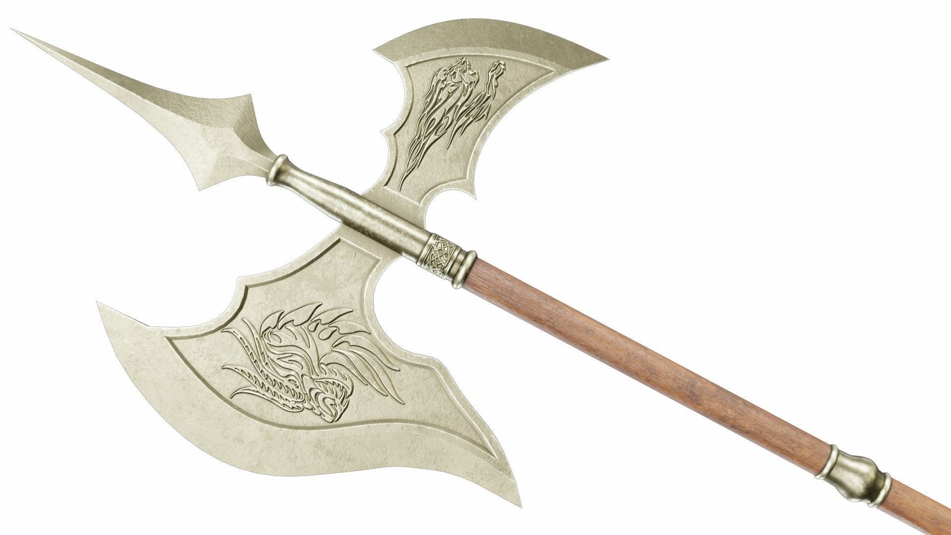 Halberd 06 3D model_2