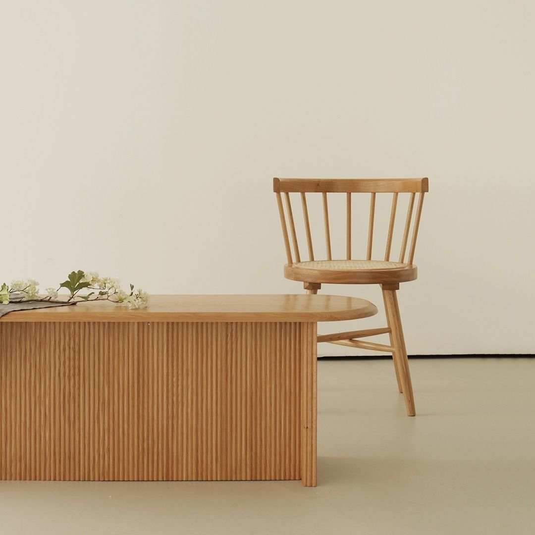 Milk Bench Chair 3D model_1