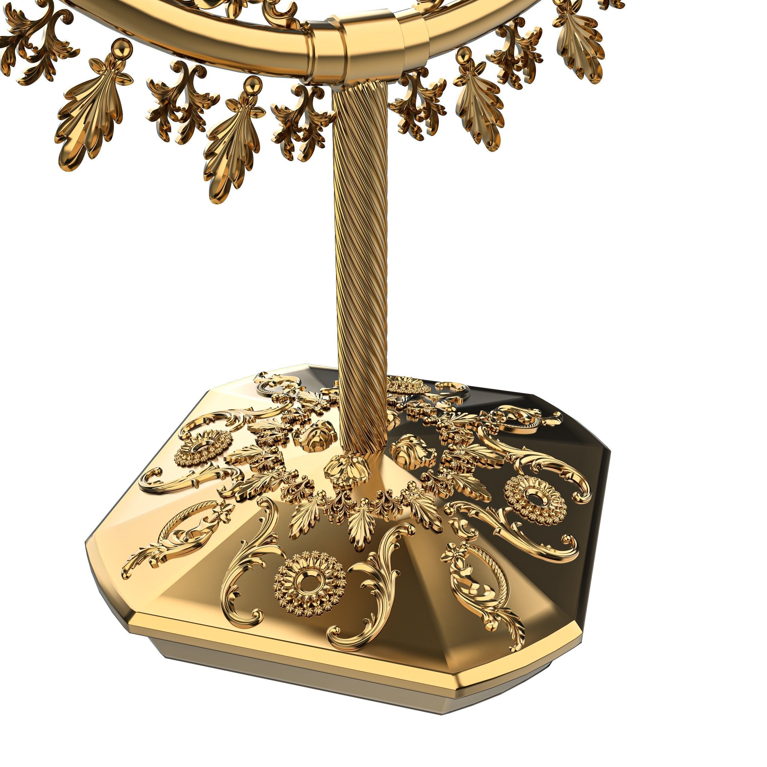 Antique Mirror 3D model_6