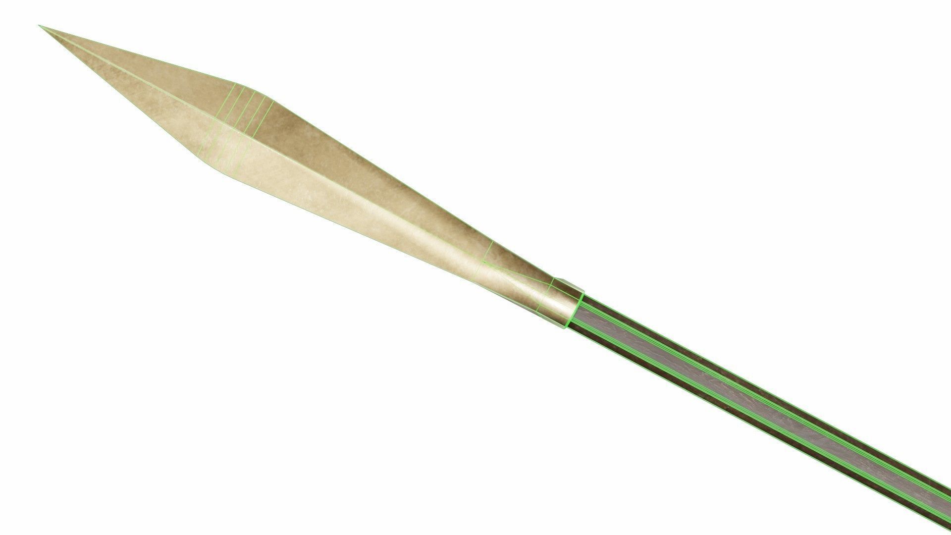 Longspear Low-poly 3D model_6