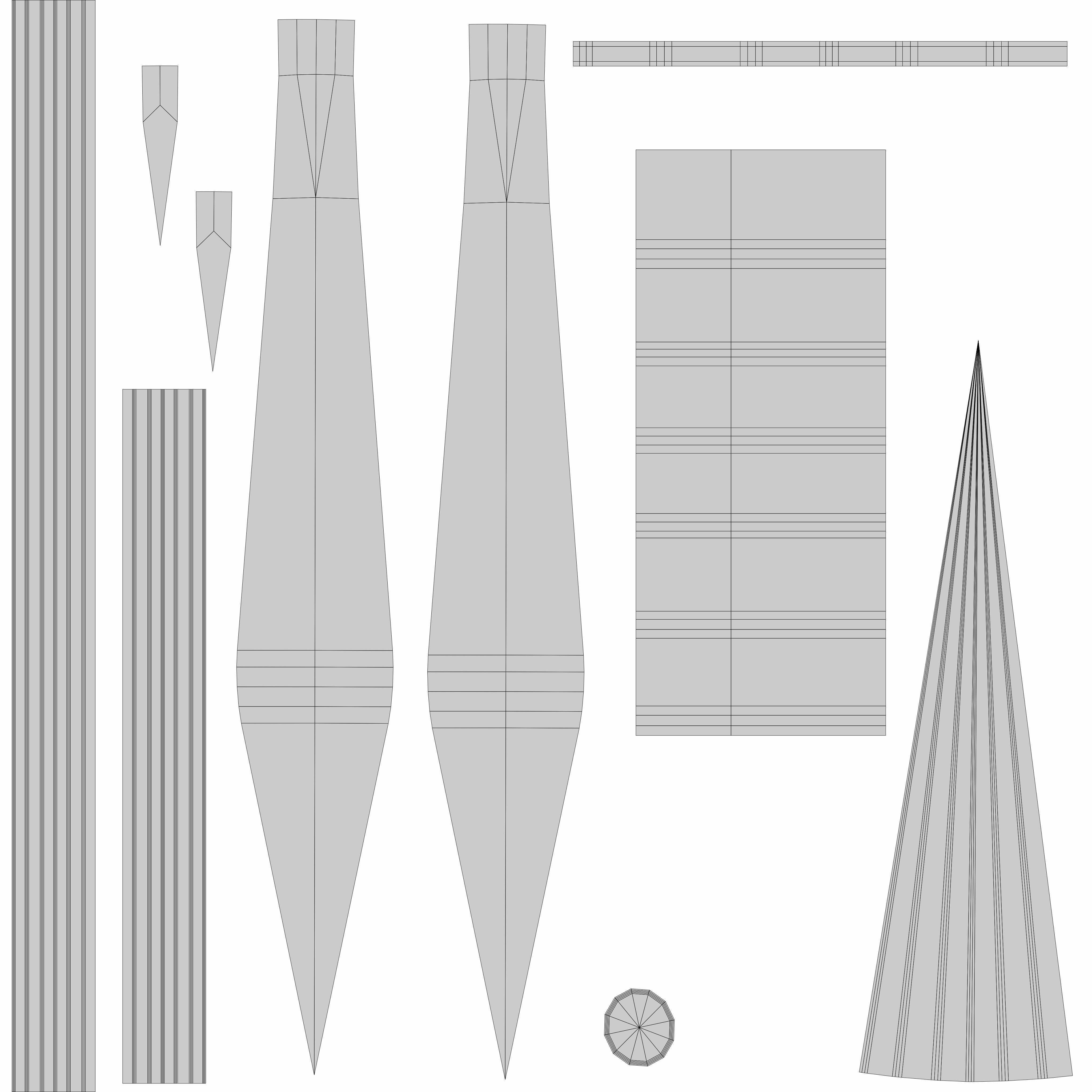 Longspear Low-poly 3D model_8