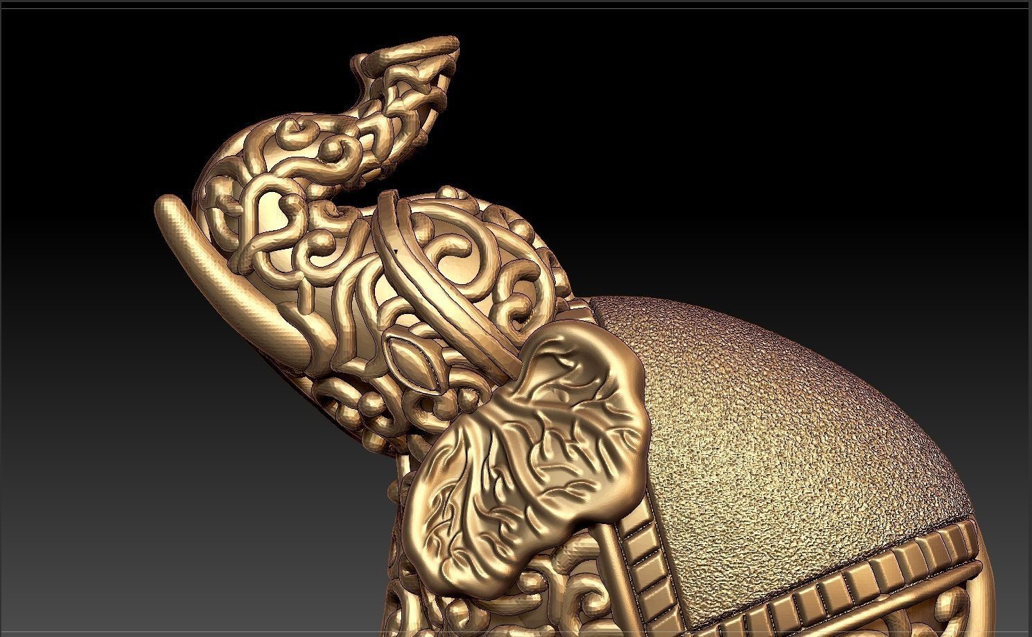 ELEPHANT PENDENT 3D print model_2