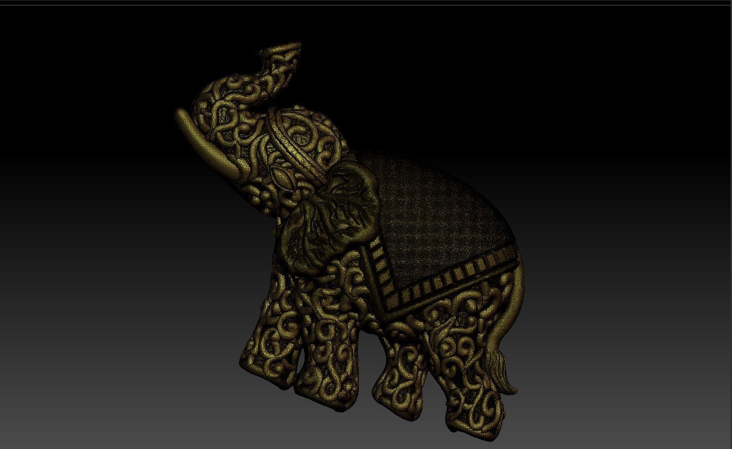 ELEPHANT PENDENT 3D print model_8