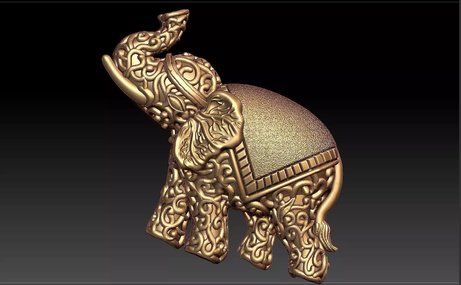 ELEPHANT PENDENT 3D print model_0