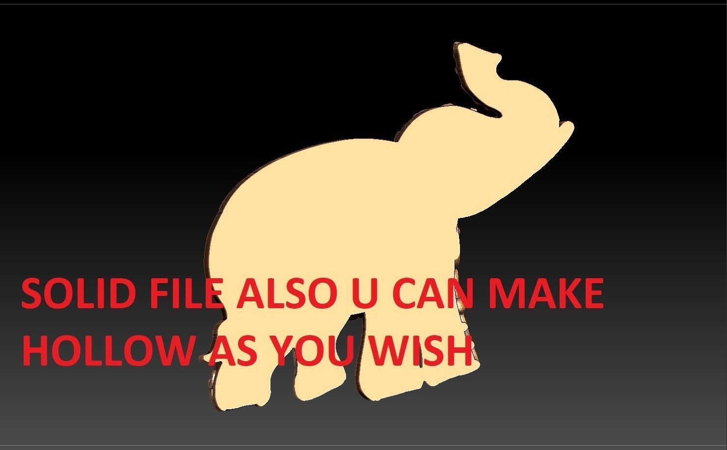 ELEPHANT PENDENT 3D print model_9