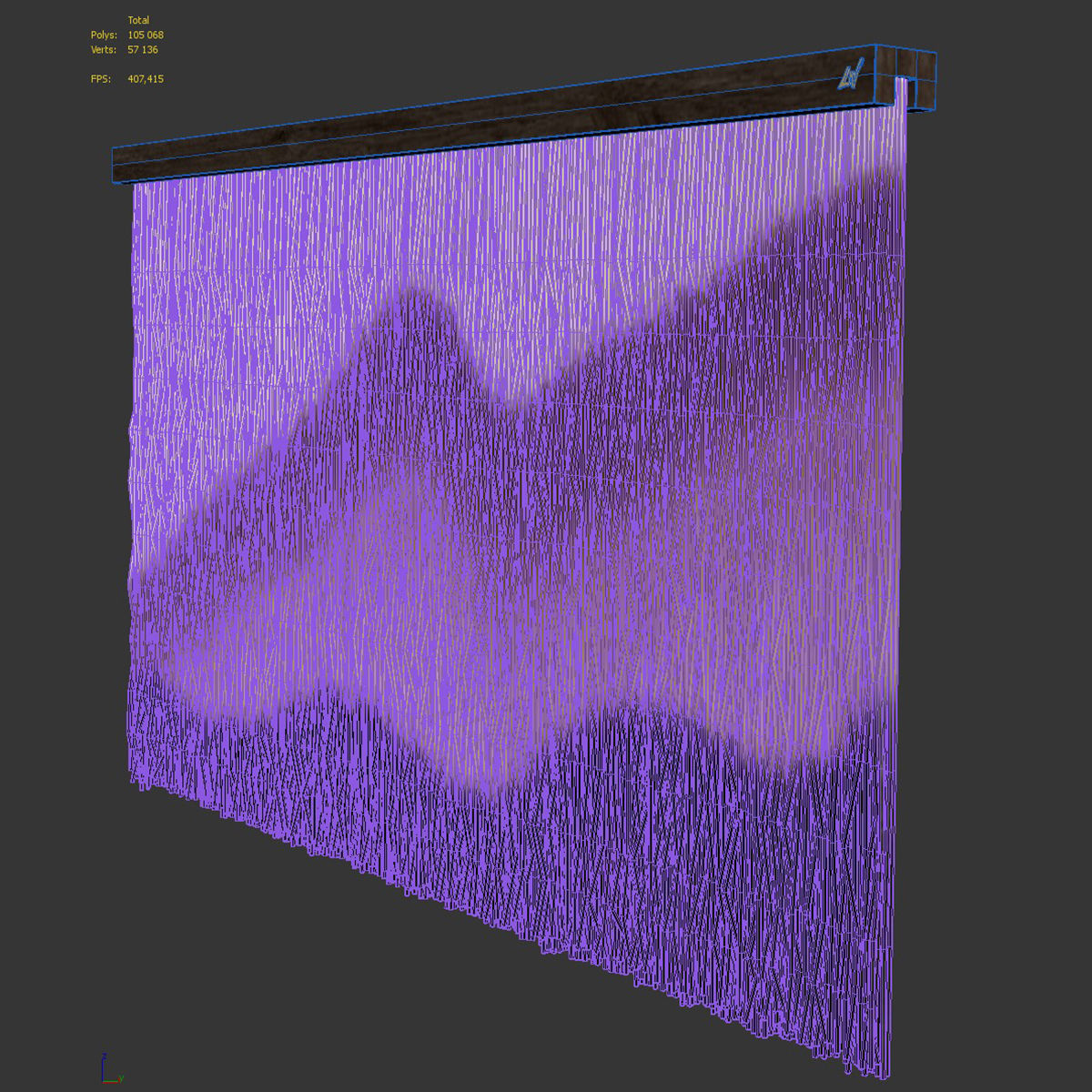 Driftwood decorative panel 3D model_6