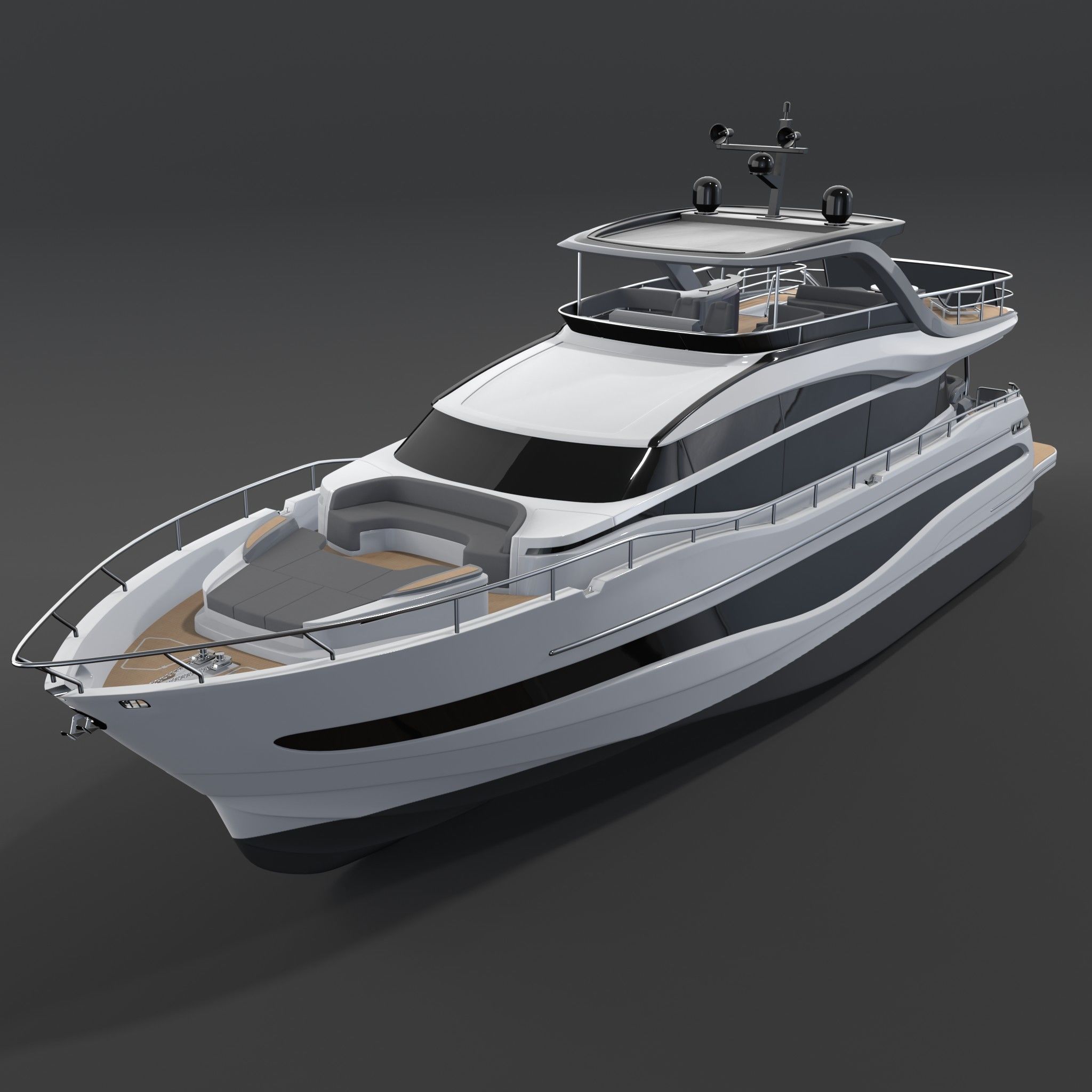 P Y85 Luxury Motor Yacht - Y Class model 3D model_1